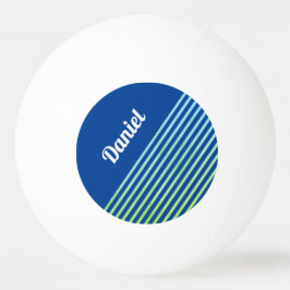 Bolinha De Ping Pong Esportes Modernos - Azul Geométrico - Modelo