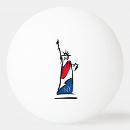 Bolinha De Ping Pong Estátua da Liberdade / Lady Liberty Stripes