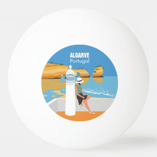 Bolinha De Ping Pong Estilo de vintagem da viagem da menina de praia do