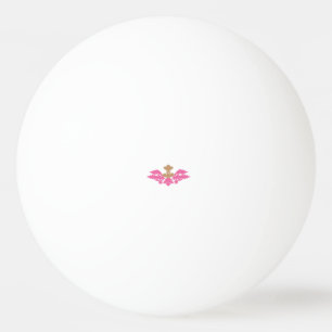 Bolinha De Ping Pong Estilo Decorativo, Rosa Quente, Latão Antiquado