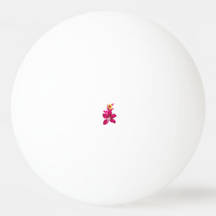 Bolinha De Ping Pong Estilo Floral, ArtyClick Crimson, Dourado leve