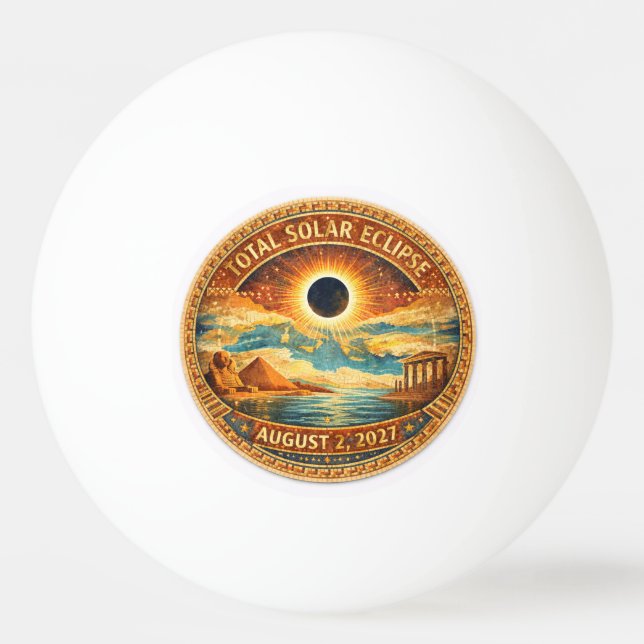 Bolinha De Ping Pong Estilo Mosaico 2027 Eclipse (Frente)
