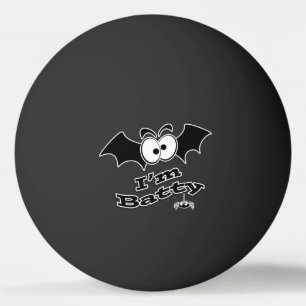 Bolinha De Ping Pong Estou Louco Olhos de Morcego