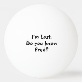 Bolinha De Ping Pong Estou Perdido Nome Personalizado Personalizado