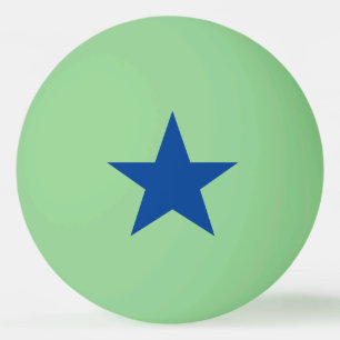 Bolinha De Ping Pong Estrela Azul no Brilho no Escuro