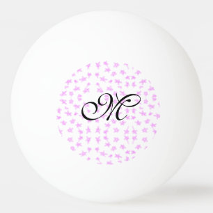 Bolinha De Ping Pong estrelas cor-de-rosa simples aquarela adicionar no