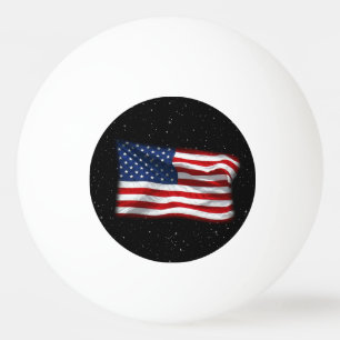 Bolinha De Ping Pong Estrelas e Stripes Bandeira Americana Patriótica