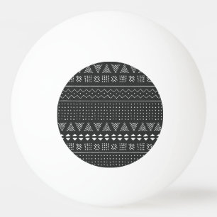 Bolinha De Ping Pong Etnia tribal: padrão branco negro.