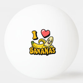 Bolinha De Ping Pong Eu Adoro Bananas