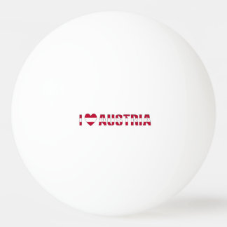 Bolinha De Ping Pong Eu Amo a Áustria