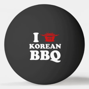 Bolinha De Ping Pong Eu Amo CHURRASCO Coreano (고 기 구 이) Ping Pong Ball
