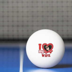 Bolinha De Ping Pong Eu Amo Minha Esposa Personalizada