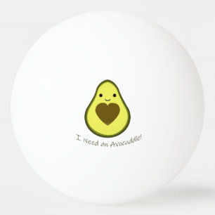Bolinha De Ping Pong Eu preciso um abacate bonito de Avocuddle Kawaii