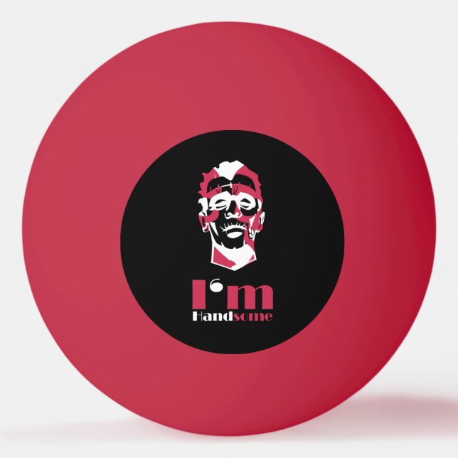 Bolinha De Ping Pong Eu sou bonito abstrato cara capas de iphone de Cas (Frente)