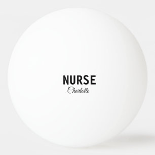 Bolinha De Ping Pong Eu sou enfermeira especialista médica adicione o s