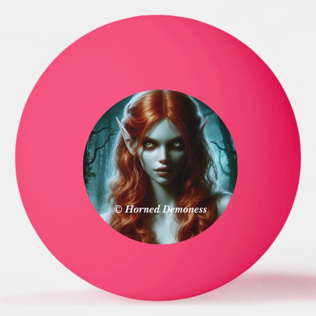 Bolinha De Ping Pong Evil elf and demoness (Frente)