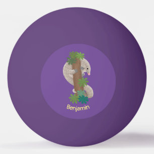 Bolinha De Ping Pong Exemplo de tamanduá de pangolim feliz e bonito