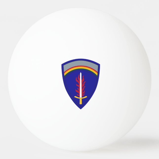 Bolinha De Ping Pong Exército Europa USAREUR Insígnia (Frente)
