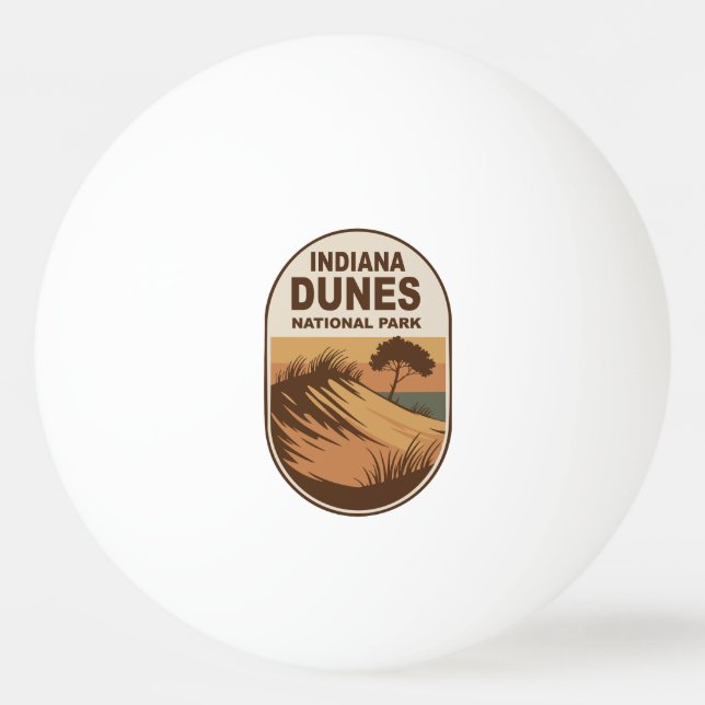 Bolinha De Ping Pong Explorem o Parque Nacional Indiana Dunes (Frente)