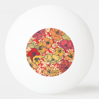 Bolinha De Ping Pong Explosão Floral: Tendência Da Vintagem Sem Pernas.
