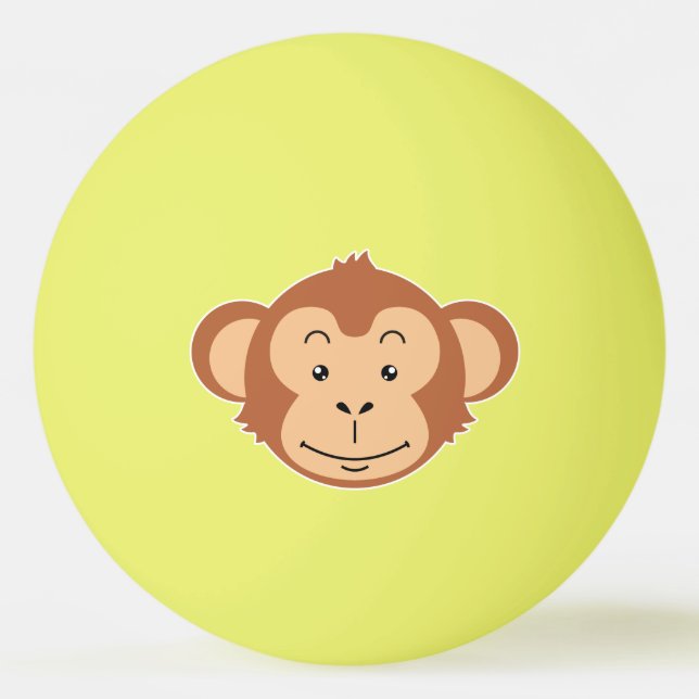 Bolinha De Ping Pong Face de macaco (Frente)
