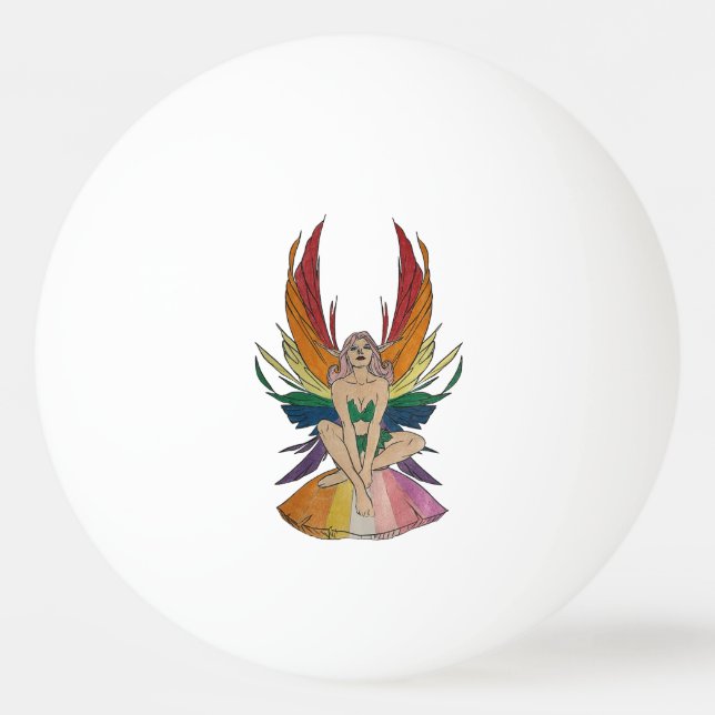 Bolinha De Ping Pong Fada Lésbica (Frente)