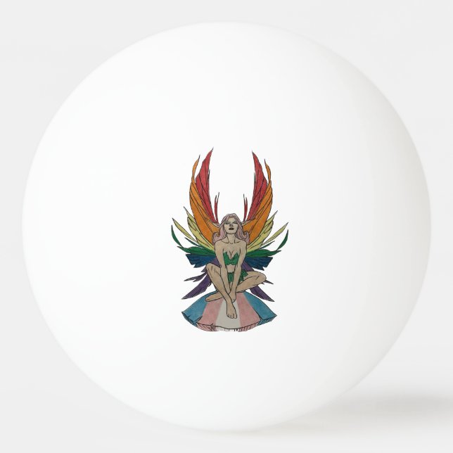 Bolinha De Ping Pong Fada Transgênero (Frente)