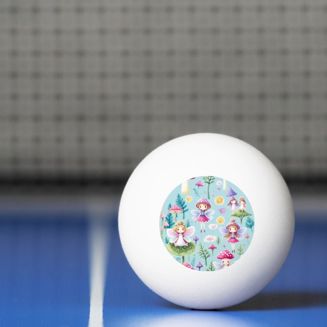 Bolinha De Ping Pong Fadas, folhas e cogumelos (Líquido)