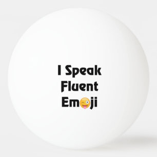 Bolinha De Ping Pong Fale Emoji fluente