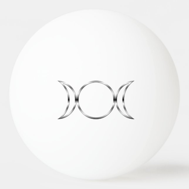Bolinha De Ping Pong Falln Pagan Triple Goddese Symbol (Frente)