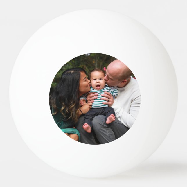 Bolinha De Ping Pong Família Personalizada de Fotografias (Frente)