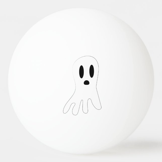 Bolinha De Ping Pong Fantasmas Sombrios de Halloween  (Frente)