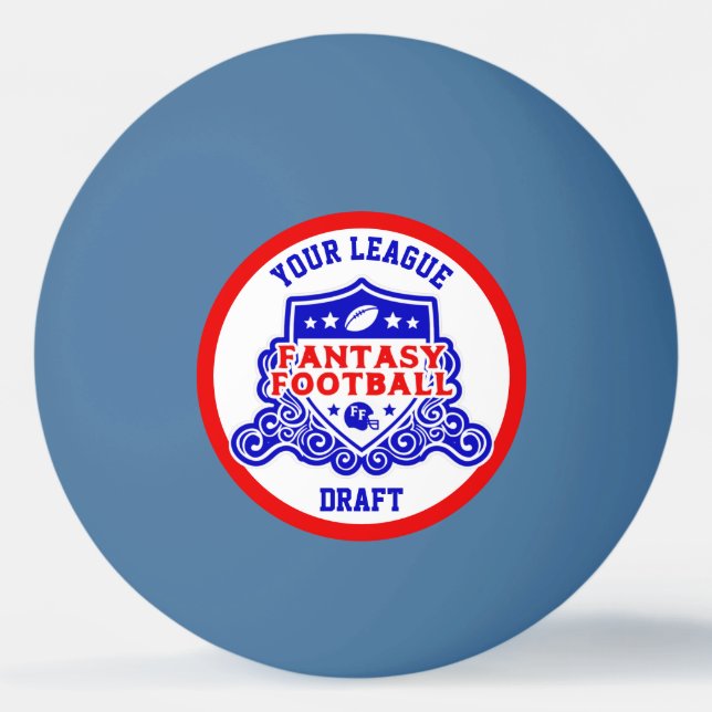 Bolinha De Ping Pong Fantasy Futebol Emblem Draft Pick Lotery (Frente)