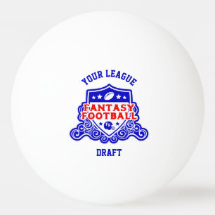 Bolinha De Ping Pong Fantasy Futebol Emblem Draft Pick Lotery