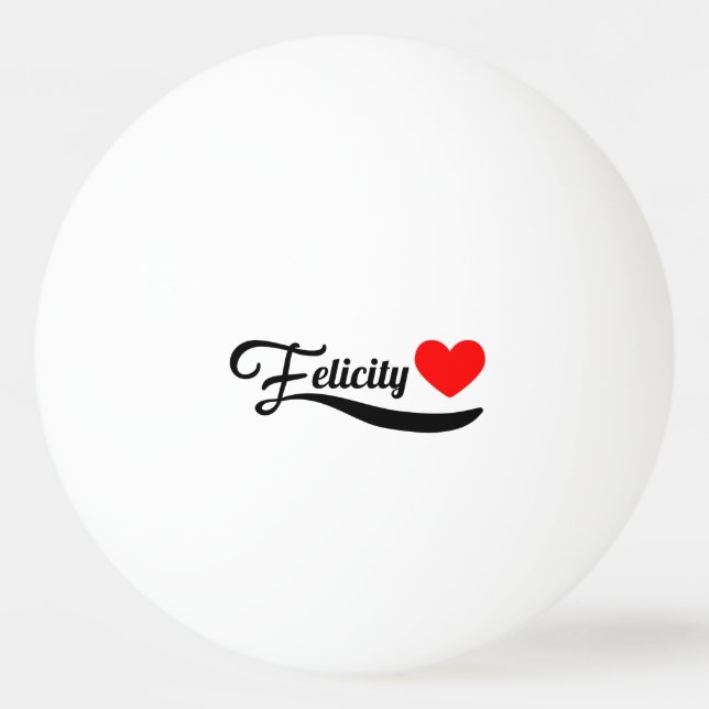 Bolinha De Ping Pong Felicity (Frente)