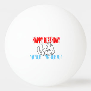 Bolinha De Ping Pong Feliz Aniversário Para Você