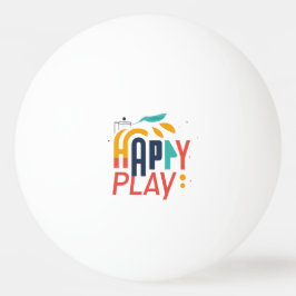 Bolinha De Ping Pong Feliz Brincar Vermelho