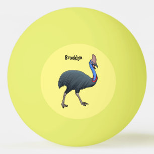 Bolinha De Ping Pong Feliz desenho animado de pássaro