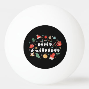 Bolinha De Ping Pong Feliz Natal - ASL American Sign Language III