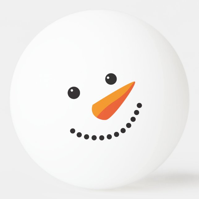 Bolinha De Ping Pong Feriados Snowman Ping Face Pong Frosty (Verso)