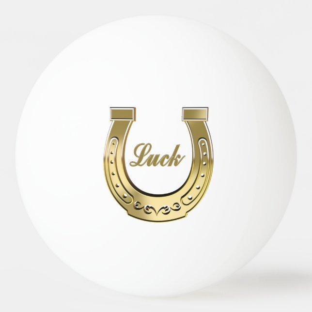 Bolinha De Ping Pong ferradura ouro (Verso)