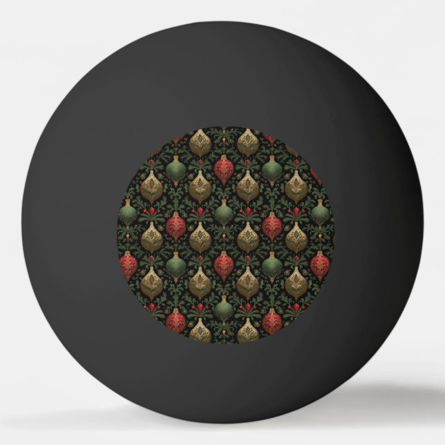 Bolinha De Ping Pong Festive Damask  (Frente)