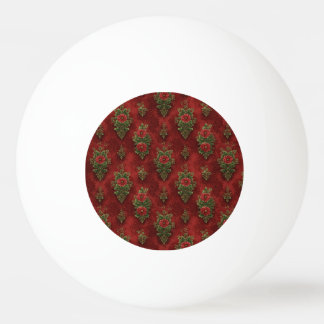 Bolinha De Ping Pong Festive Damask 