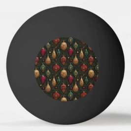 Bolinha De Ping Pong Festive Damask 