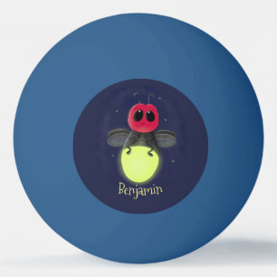 Bolinha De Ping Pong Figura de desenho animado com inseto de raio