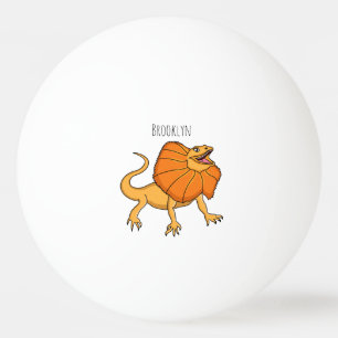 Bolinha De Ping Pong Figura de desenho animado de lagarto-de-pescoço-f