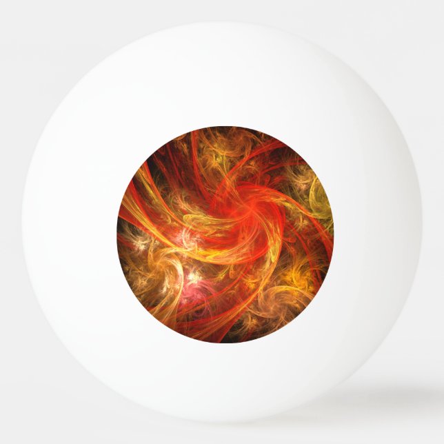 Bolinha De Ping Pong Firestorm Nova Abstrato Art (Frente)
