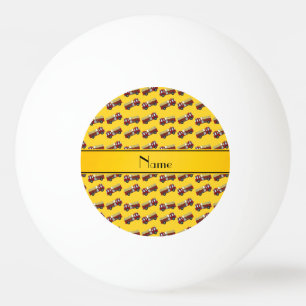 Bolinha De Ping Pong Firetrucks amarelos conhecidos personalizados