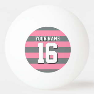 Bolinha De Ping Pong Flamingo Pink Team Jersey Preppy Stripe