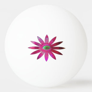 Bolinha De Ping Pong Flor Pinkish do olho